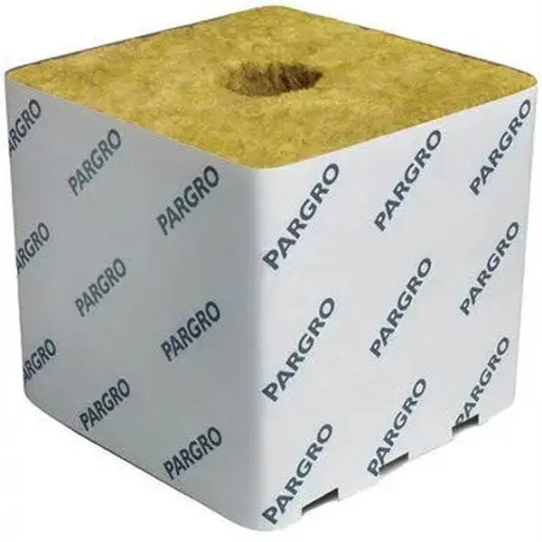 Grodan Pargro Biggie Rockwool Block w/Hole, 6"