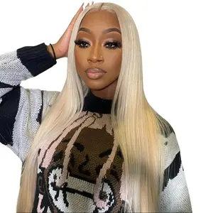 MORE FACE Straight 613 Blonde Hair Wear Go Glueless Wig 4x6 HD Lace Wig Human Hair Preplucked With Natural Hairline