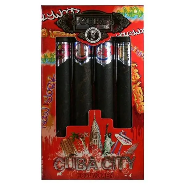 Cuba City by Cuba, 4 Piece Gift Set for Women, Hollywood, 1.17Oz, Edp, City Scents, 1 To 1.9 Fl Oz, 1Oz