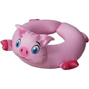 Pig Split Ring Floatie Kids Pool Floats: Swim Rings & Floaties for Kids 3-5,Pinkish Purple Inflatable Pig Pool Toys for Toddlers 3-5 Girls
