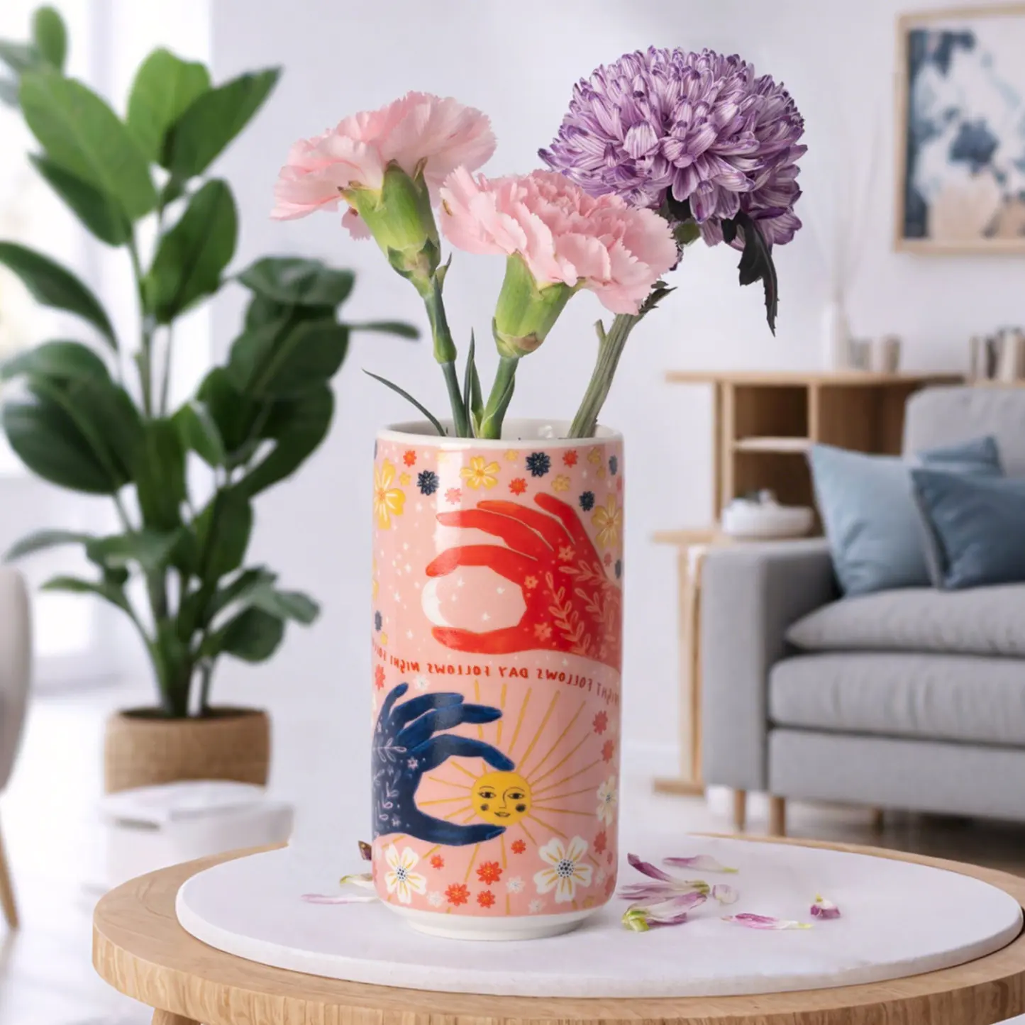 Holding Sun & Moon Vase