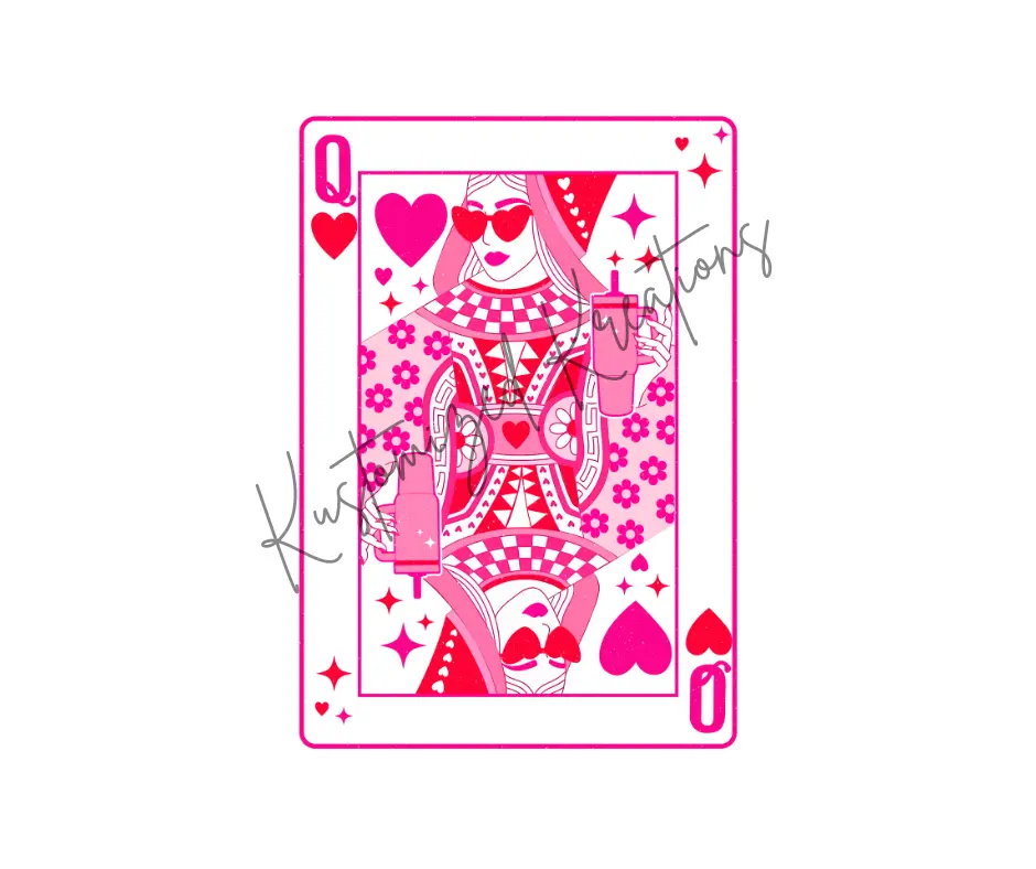 Queen Of Hearts Q • T-shirt Tee Shirt Comfortable Unisex Top Graphic Sublimation Stylish