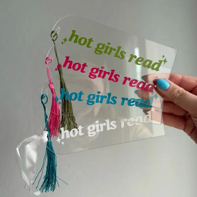 Hot Girls Read Custom Acrylic Bookmark | Custom Acrylic Bookmark | Booktok | Gifts for Book Lover | 2024 Reading Challenge