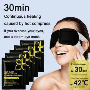 Lutein Steam Heat Eye Mask 5-Pack Lavender Scented for Eye Fatigue Relief & Relaxation Continuous 30min Heating