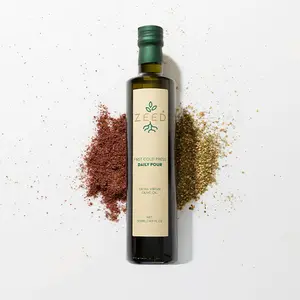 Zeed Pantry Daily Pour Extra Virgin Olive Oil, Cold-Pressed EVOO, Smooth All-Purpose Mediterranean Olive Oil for Cooking, Baking & Finishing, Premium Lebanese Olive Oil, UV-Protected Glass Bottle, Small-Batch Crafted in Lebanon