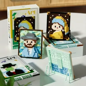 Miniature Art Geometry Building Blocks Set, Block figures, Home Desktop Decoration, Christmas Gift, New Year Gift, Halloween Gift, Perfect Holiday Present