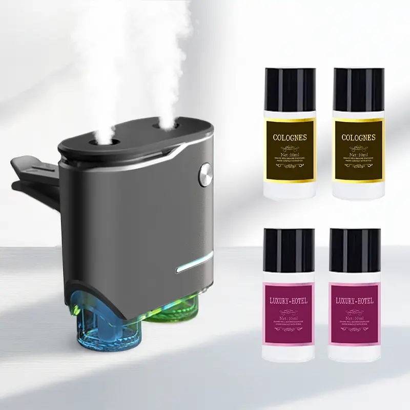 New Car Air Freshener Diffuser - 20pcs Scented Fragrance Essential Oil, Dual Sprayer Car Aroma Diffuser, Car Accessories Luxury Gift Set New Car Air Freshener Diffuser - 20pcs Scented Fragrance Essential Oil, Dual Sprayer Car Aroma Diffuser, Car Accessories Luxury Gift Set