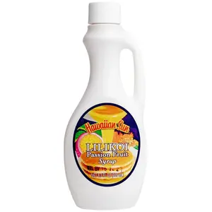 Hawaiian Sun Premium Lilikoi Passion Fruit Syrup - 8.3 oz - Authentic Hawaiian Breakfast Syrup from Hawaii