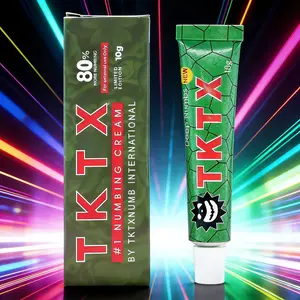 TKTX Tattoo Soothing Cream, Maximum Strength 80%, Suitable for Microneedling, Beeswax, Hair Removal, and Eyebrow Tattoos (10 g × 1 piece)