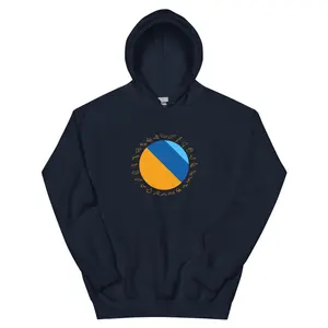Mens F1-Inspired Hoodie - McLaren - Papaya Orange, Vegas Blue Athletic Fabric