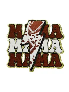 Football MAMA Trio Chenille Patch