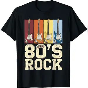 80's Rock - 1980s Vintage 80s Costume 80s Theme T-Shirt Comfy Everyday T-Shirt