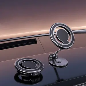 Car Magnetic Suction Mobile Phone Holder Retractable Rotating Car Phone Mount
