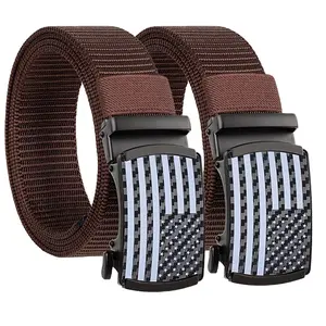 Men's belts, men's work belts, men's adjustable canvas belts without holes, casual business belts