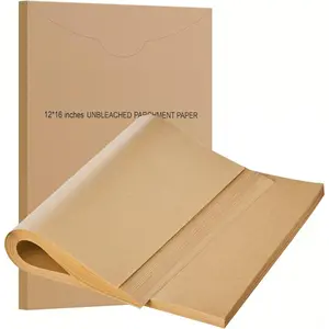 200 sheets of baking paper, 12x16inch non-stick pre-cut baking paper, suitable for baking, grilling, steaming bread, cupcakes, cookies, etc. (unbleached): Home & Kitchen