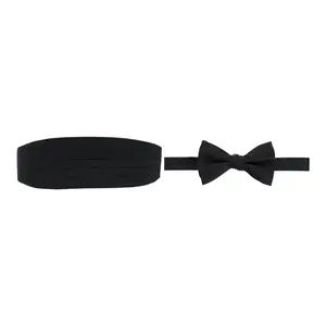 Trafalgar Banbury Tone on Tone Paisley Silk Cummerbund & Bow Tie Bundle, Cummerbunds