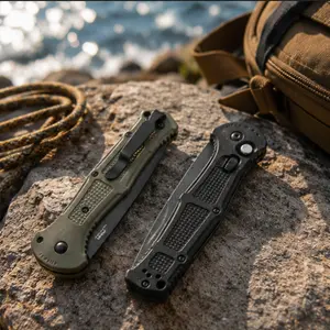 9070 EDC Folding Knife – Black Blade Tool for Camping, Hiking, & Outdoor Adventures| Compact, Travel-Friendly Design for Everyday Carry – Perfect Gift for Men & Women