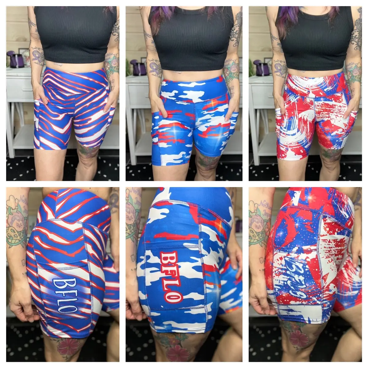 Buffalo Football Bike Shorts