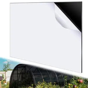 Black Polycarbonate Plastic Sheet 24" x 36", 1/16" Flexible Sheet Panels, Shatter Resistant & UV Protected Plastic Panel, Easy to Cut, Roof Repair, Pergola Window Cover, Awning, Greenhouse