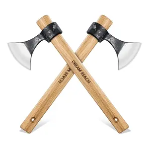 Dream Reach Garden Axe 2 Pack, Professional 15" Axe Set for Backyard,  Detachable Axe Set for Adults for Camping and Hiking
