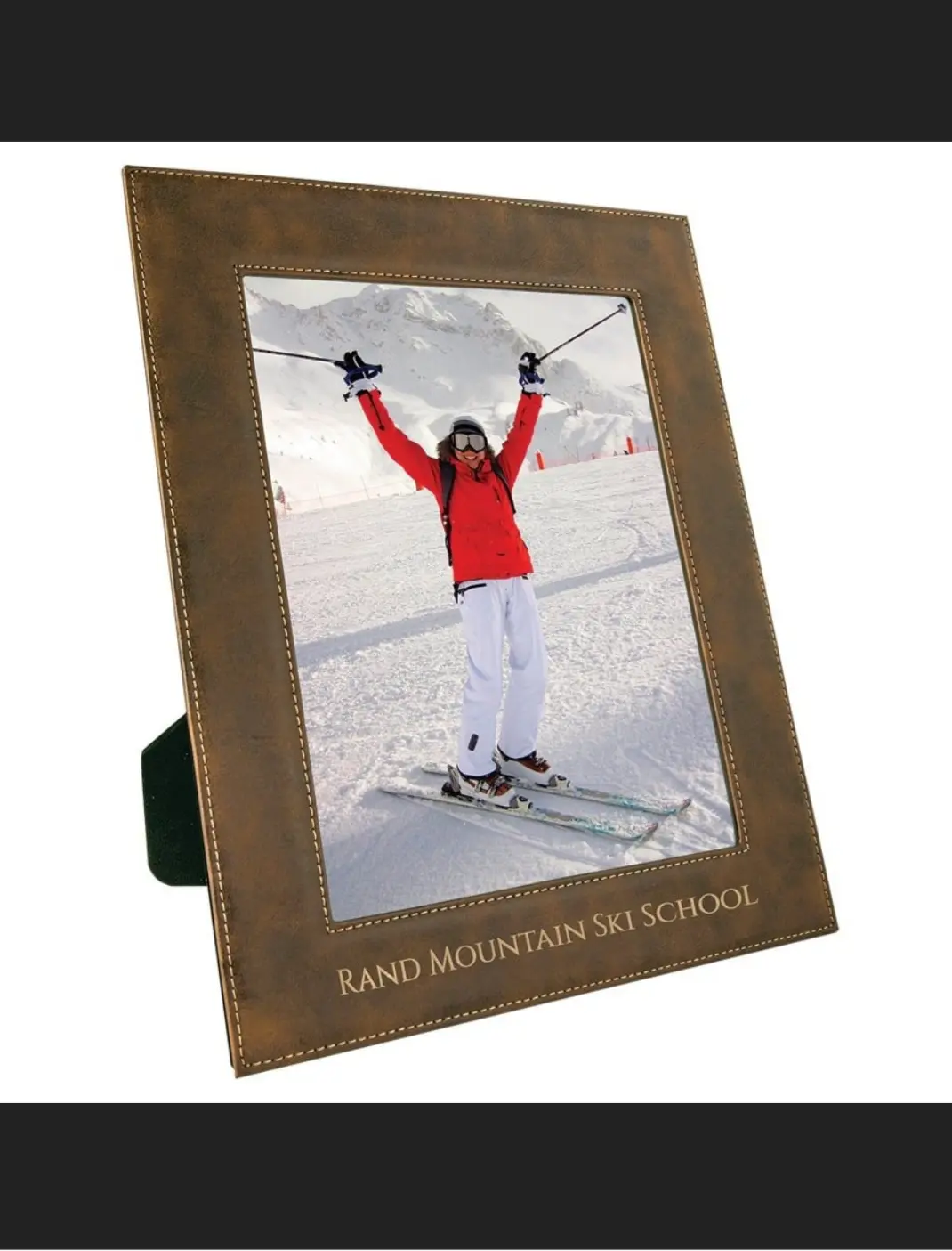 Laser Engraved 8x10 leather photo frame Decor Traditional