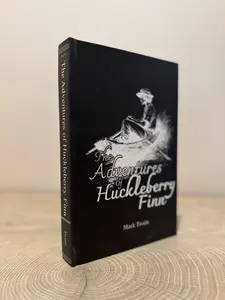 The Adventures of Huckleberry Finn by Mark Twain - Black Spine Book Collection