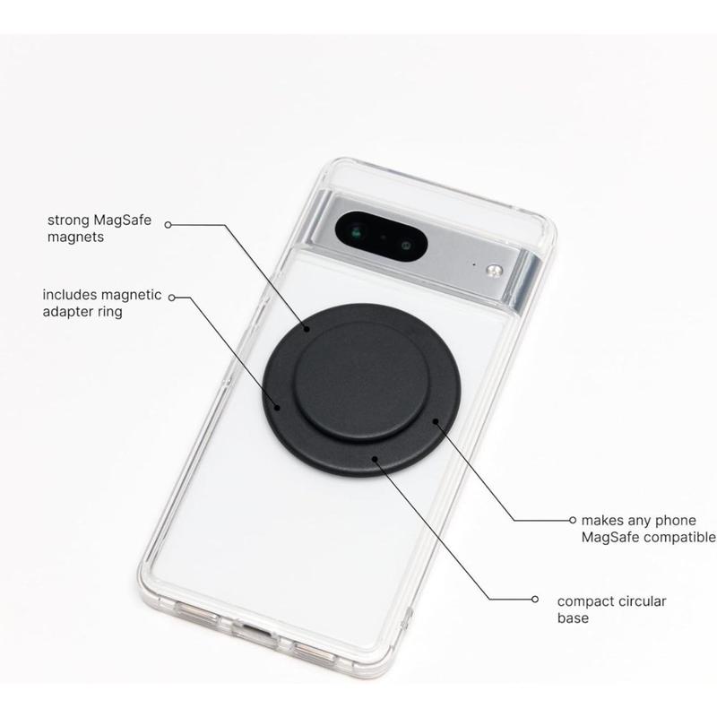 NextQube 2PCS MagSafe Phone Grip Stand with Expanding Card Holder & Adapter Ring - Wireless Charging Compatible Phone Holder for iPhone 15/14/13, Samsung Galaxy - Portable Phone Wallet for Daily Use, Travel, Perfect Gifts for Women Me