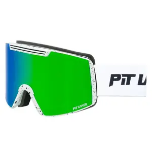 PIT VIPER The Miami Nights Backslap Goggle with Worldwide Vision™ 16.9% Increased Field of Vision Anti-Fog Lens Coating and Full Frame Ventilation