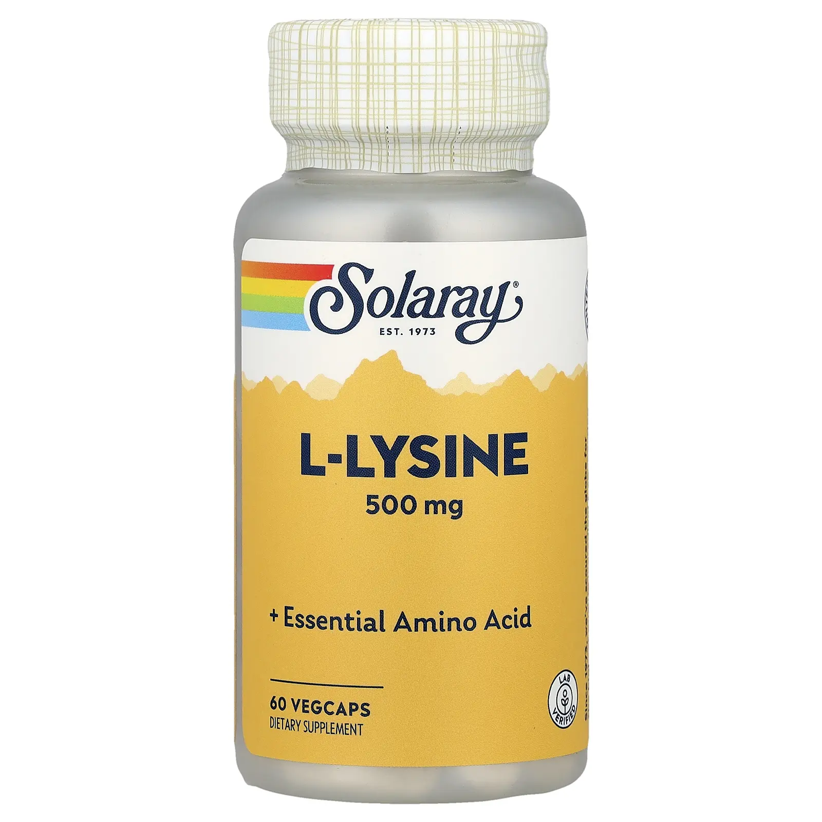 Solaray L-Lysine, 500 mg, 60 VegCaps