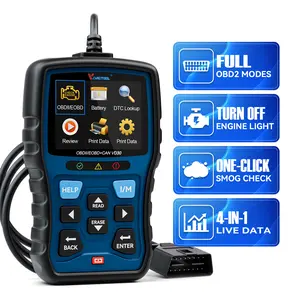VDIAGTOOL VD30 OBD2 Scanner 2025 Full OBDII Modes Battery Voltage Test Smog Check DTC Lookup 4-in-1 Graphing Data Car Code Reader for All OBDII Vehicles Led