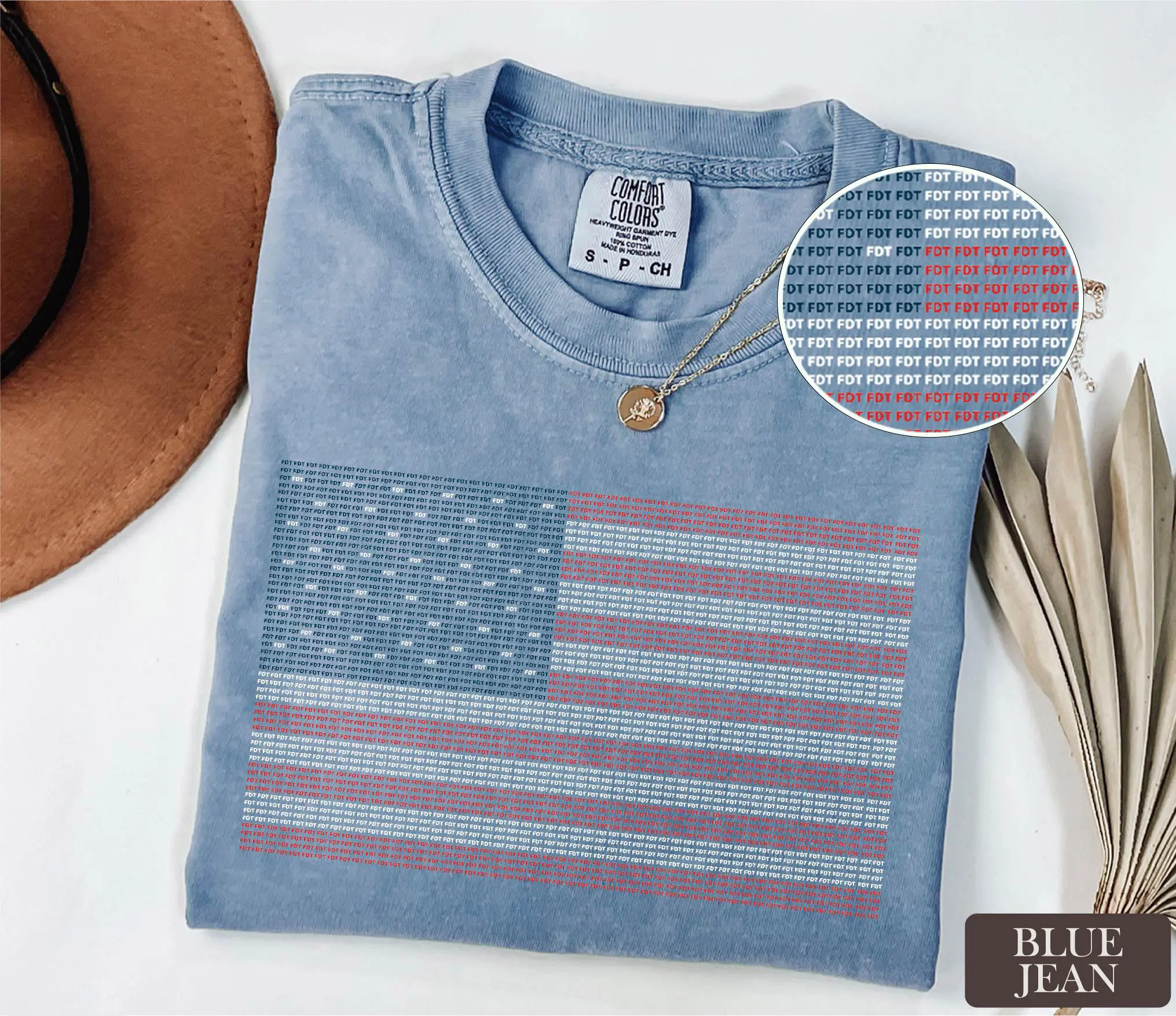 Comfort Colors FDT American Flag Shirt, Patriotic USA Flag T-Shirt, Subtle Protest Shirt, Men Women Graphic Cotton Top, 4th of July Shirt