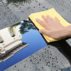 UltraSoft Chamois Car Towel - Gentle, Scratch-Free, Reusable, and Quick-Drying for Efficient Auto Maintenance and Cleaning - Perfect for Cars, Trucks, and SUV