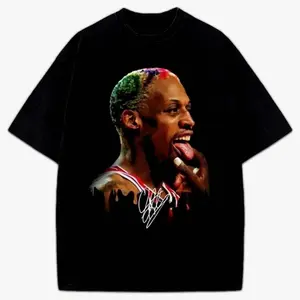 [100%25 Cotton] 90SThrowback Dennis Rodman 'Rodzilla Tee # 90SThrowback # DennisRodman # BasketballFashion # Oops # VintageStyle T-Shirt For Men And Women NS6 7N1