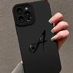 Letter Pattern Phone Case, Anti-drop Cellphone Protective Case, Total Protective Shockproof Mobile Phone Cover for iPhone, TPU Smartphone Cover, TPU Smartphone Casing