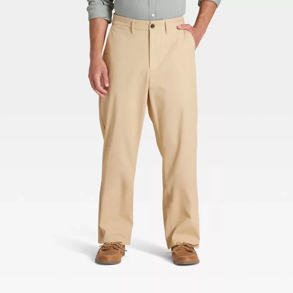 Men's Every Wear Relaxed Fit Chino Pants - Goodfellow & Co Tan 32x34