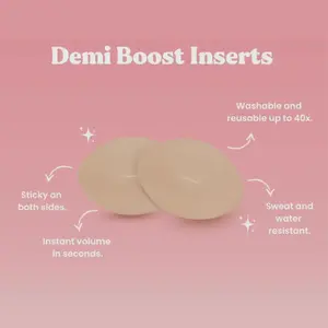 Women's Bra Lift Insert Demi-Boost - Padded Undergarment for Comfort and Style - Clothing