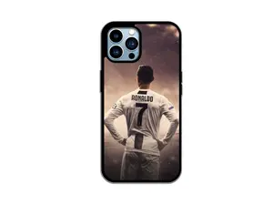 Customized Soccer Player Phone Cases for Apple Devices - No Warranty, Rubber Silicone Material, Personalized Design