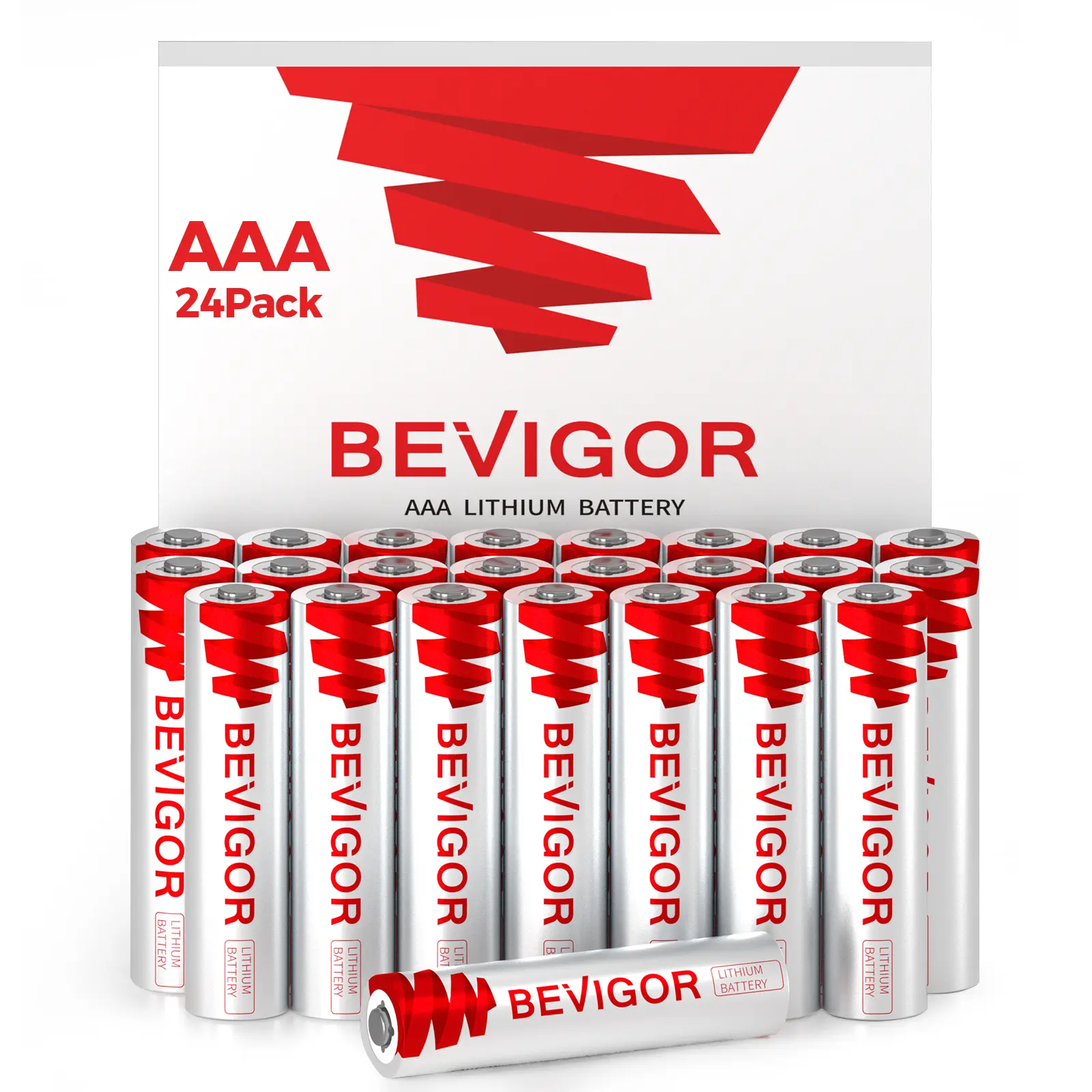 BEVIGOR AAA Lithium Batteries, 24Pack Lithium Iron Triple A Batteries, 1.5V Longer Lasting AAA Batteries for Flashlight, Toys, Remote Control, Battery of Tablet Accessories Non-Rechargeable campingessentials