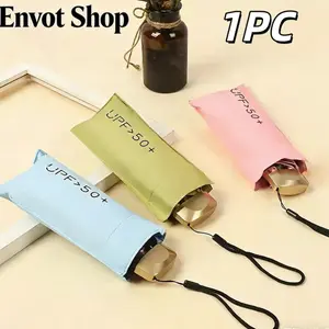 Compact UV Resistant Mini Sun Umbrella, Portable Pocket Sunscreen Umbrella, Ideal for Outdoor Protection, Durable & Lightweight Design