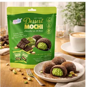 Dessert Mochi Chocolate De Dubai Pistachio and Dubai Chocolate Flavor 1 Bag 120g From Taiwan