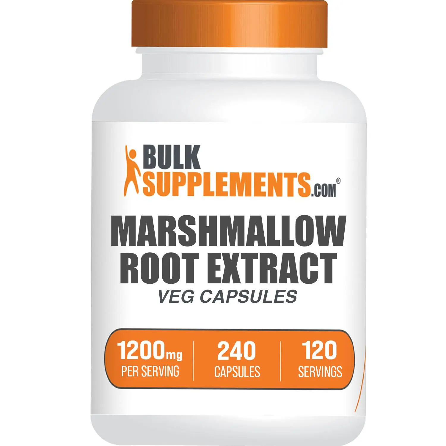 BulkSupplements Marshmallow Root Extract Vegetarian Veg Capsules - Sugar Free, Gluten Free, Hypoallergenic Nutrition Supplement, Immunity Boost, Antioxidant Complex - 240 Capsules, 1200mg per Serving