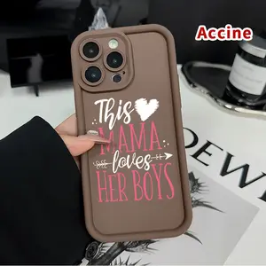 Case for iPhone 17 Pro Max 16 Plus 15 14 13 12 11 Air E  Mama's Boy Bond Patterned Soft TPU Full Camera lens Protection Rugged Phone Cover for Boy