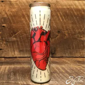 Illuminated Corazőn Candle Decor Unscented graphic design illuminate