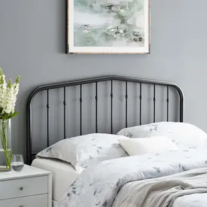 Lennon Metal Twin Headboard in Black