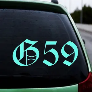 G59 Decal/Sticker for Car Truck SUV Home Decor Cell Phone Laptop Tumbler Accessories Driving  Waterproof Car Sticker Decal