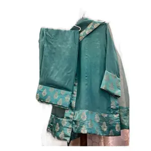 Farshi Women's Shalwar Kameez Suit with Matching Potli purse, Green Color, Womenswear Clothes Comfort Aesthetic Asian