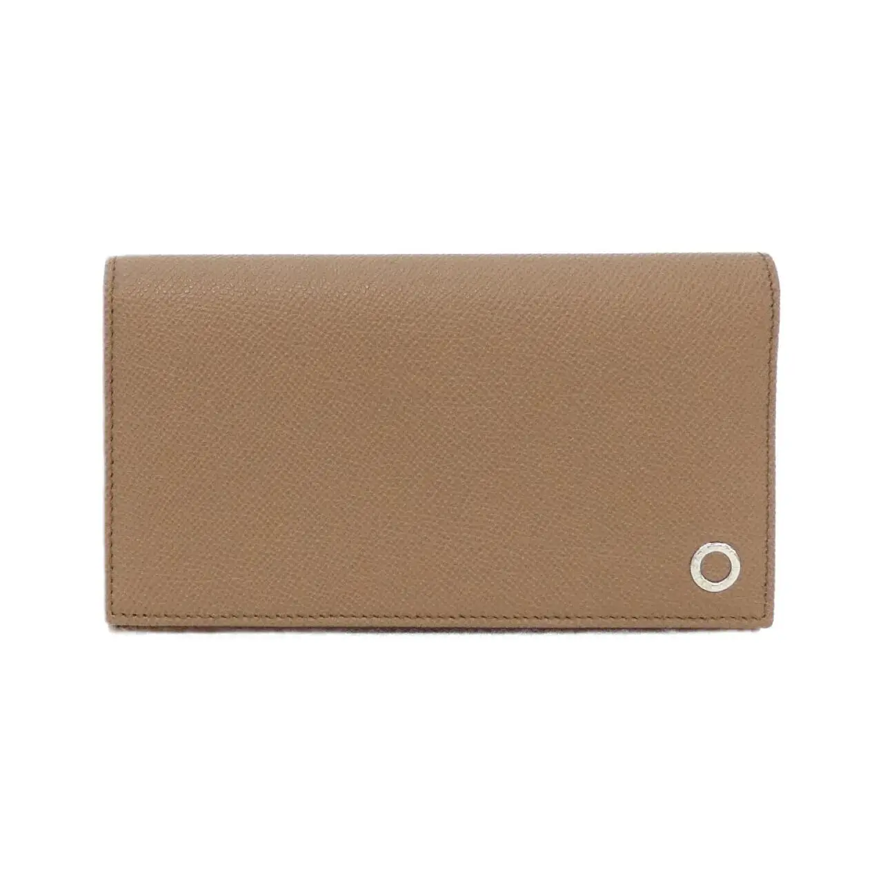 Pre-owned Bvlgari Calfskin Small Leather Goods MAN Calf Long Wallet