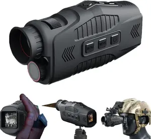 GARVEE Digital Night Vision Monocular with 1080P Infrared, Ultralight Design, 5X Digital Zoom, 984Ft Full Dark Viewing Distance, and 7-Level Adjustable Settings for Camping and Wildlife Observation