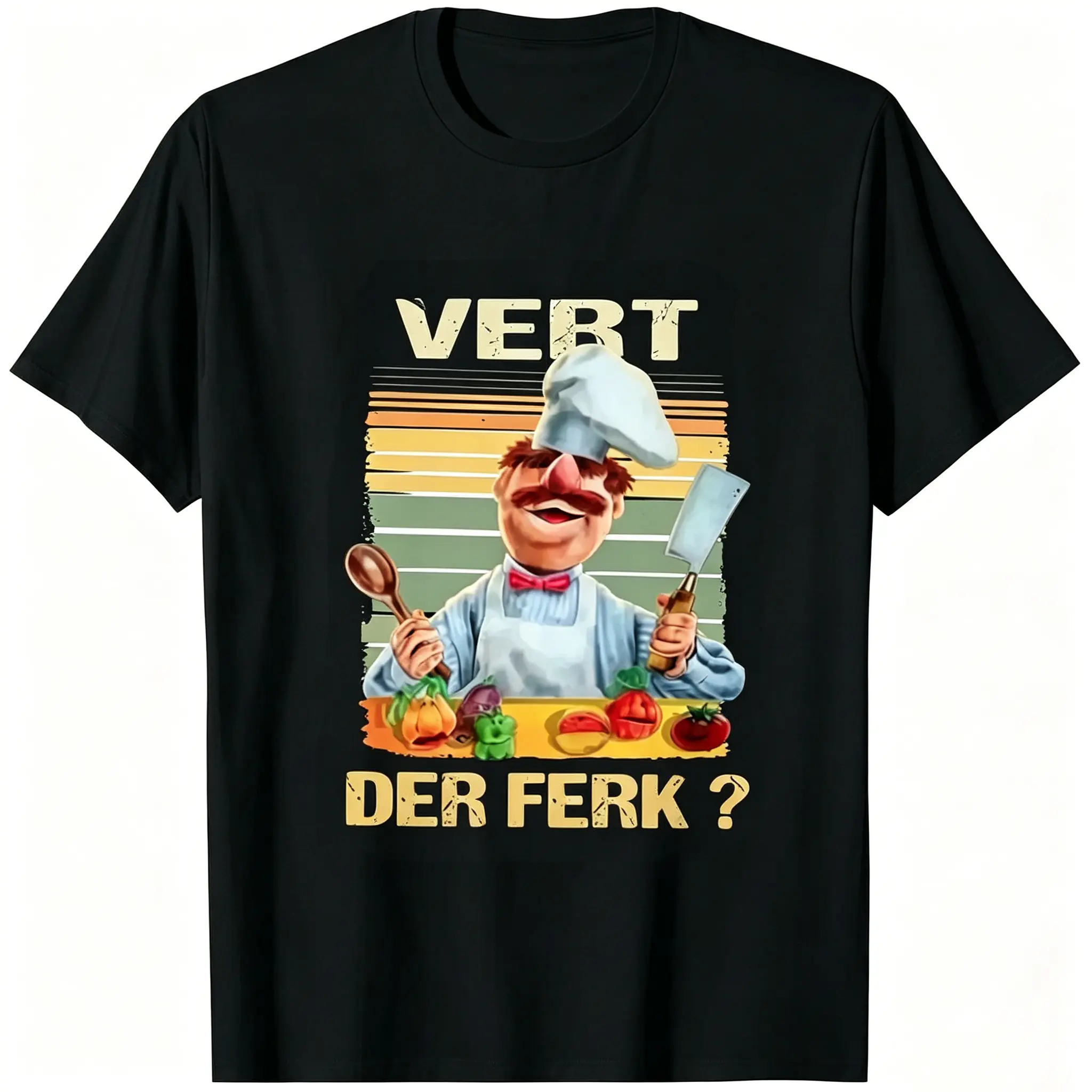 Vert Der Ferk Meme T-Shirt - Unisex Cotton Short-Sleeve Sports Top, Viral TikTok Funny Graphic Tee for Men, Women