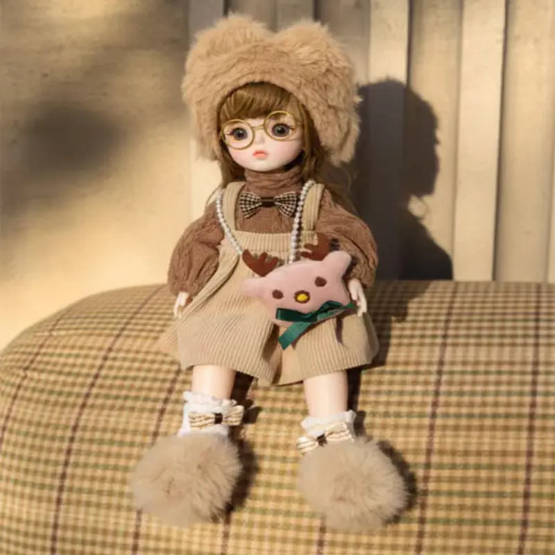 1/6 BJD 11.8 inches Ball Jointed Blythe Smart Doll With Clothes - Anime Kawaii Myou Doll (Zongcha)